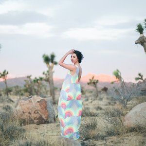 MARA HOFFMAN RAINBOW MAXI DRESS